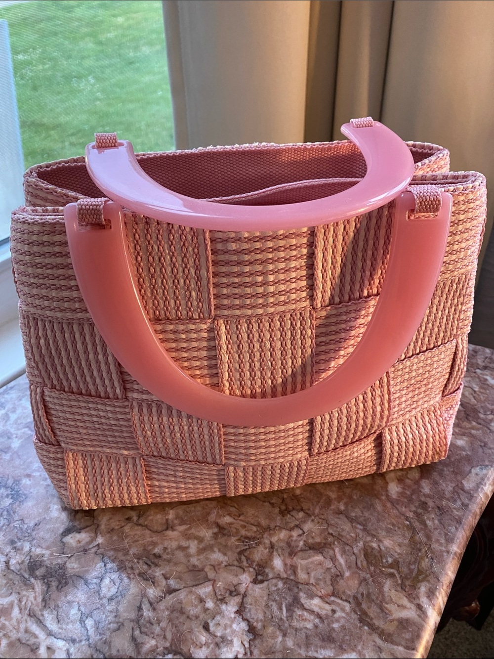 M. & G. Bertini Pink Woven Top-Handle Women’s Bag - Picture 3 of 8